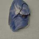 LANICE Light blue Short Bob Wigs with Bangs for Women Loose Wavy Hair Shoulder Length Wigs Synthetic Colorful Wigs for Cosplay Daily Party Use (Light blue, 12inch)