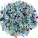 WAYBER Decorative Crystal Pebbles, 1 Lb/460g (Fill 0.9 Cup) Natural Quartz Stones Aquarium Gravel Sea Glass Rock Sand for Fish Turtle Tank/Air Plants Decoration (Multicolored)