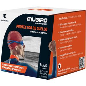 MUGIRO Wetsuit Neck Protector - Anti-Chafing Silicone Collar for Men & Women | Prevents Wetsuit Rash & Rubbing for Swimming, Triathlon, Surfing & Scuba Diving | Reusable Neoprene Suit Accessory
