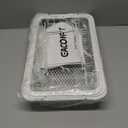 Fruit Basket for Kitchen Counter, 3 Tier Vegetable & Produce Storage Bowl, Fruteros para Cocina with 2 Banana Hooks, Fruit Holder Stand with Mesh Top, Tiers Can Be Separated, Large Capacity, Black (White)