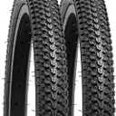 YUNSCM 2-PCS 18" Mountain Bike Tires 18 x 1.95/53-355 Compatible with 18x1.95 18x2.0 Bicycle Tires (Y-1017)