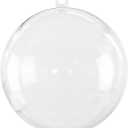 Super Z Outlet Clear Plastic Acrylic Bath Bomb Mold Shells Molding Balls Kit (80mm, 12 Pack)