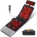 Mynt Full Body Massage Mat with Heat, Back & Legs Vibration Mat, Bed Massager with Mutiple Customized Modes, Massage Mattress Pad for Home Office Use, Back Massager for Daily Relax (Gray)