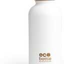 Smartshake EcoBottle 650ml/ 22 oz BPA Free Water Bottle | Reusable, Recyclable, Non-Toxic & Eco-Friendly | Lightweight & Leakproof Small Flask, White