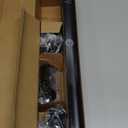 Zeerobee Curtain Rods for Windows 32 to 48, 1 Inch Adjustable Heavy Duty Black Curtain Rod, Outdoor Indoor Room Divider Modern Drapery Pole, 32-48"