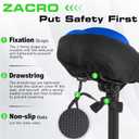 Zacro Bike Seat Cushion - Gel Padded Bike Seat Cover for Men Women Comfort, Extra Soft Exercise Bicycle Seat Compatible with Peloton, Outdoor & Indoor Bike Saddles