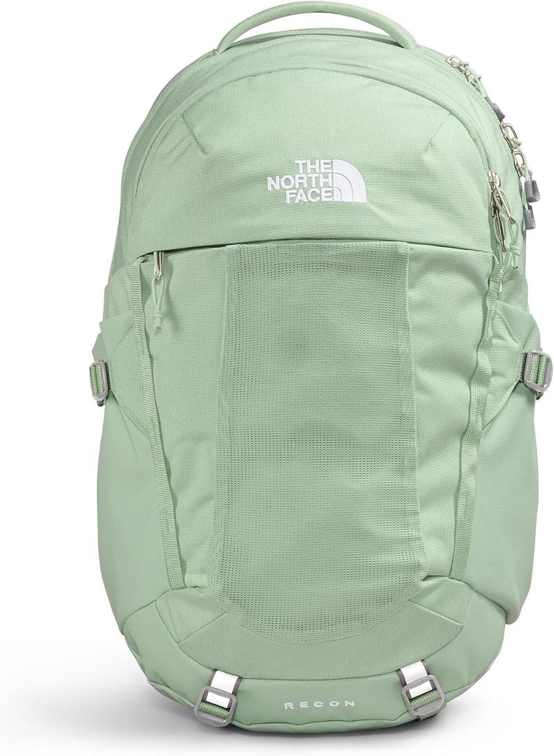 The North Face Recon Laptop Pack, Misty Sage Dk Hth/Meld Gy-NPF, OSFA | Commuter Travel Bag, 18" Laptop Sleeve, Water-Repellent, One Size