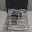 SNTD Dish Drying Rack - Extendable Dish Rack, Large Sink Drying Dish Drainer for Kitchen Counter, Stainless Steel Dish Strainer with Utensil Holder (Silver)