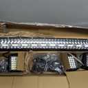 LED Light Bar Kit, 32Inch 585W Ultra Slim Double Row Light, 4PCS 72W Cube Light with Wiring Harness, Off Road Accessories Fog Lights for SUV ATV UTV Tractor Pickup Boat