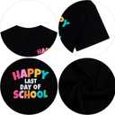 Last Day of School Shirt Women - Teacher Life Shirts Pencil Graphic Tee Graduation Gift Short Sleeve Tee Tops (Black, S)