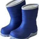 Greentiming Toddler Winter Rain Boots, Insulated Waterproof Kids Snow Boots Fleece Lined Cozy Insulated Boot for Boys Girls, Size 32