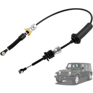 Transfer Case Shift Cable Compatible with Jeep Wrangler JK 3.8L V6 2007-2011 replace 905-620 52060462AG Transmission Drive Linkage Shift Cable