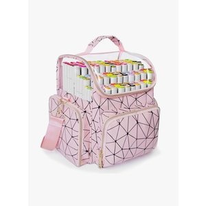 Upgraded Large Organizer Case, Waterproof Storage for Markers & Art Supplies – Perfect for Daily School, Art Class, Outdoor Sketching or Traveling, Pink