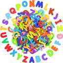 Natonhi 1050Pcs Letter Stickers Foam Letter Stickers,10 Colors Self Adhesive A-Z Alphabet Stickers Craft Supplies Stickers for Kids School Project Party Decorations1.1x 0.9 in (Colorful)