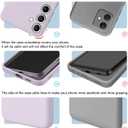 Meliya Case for Samsung Galaxy S25 Plus [with 2X Screen Protector], Stylish Liquid Silicone Slim Full-Body Protective Cover Compatible with Samsung Galaxy S25 Plus 5G Phone Case, Violet