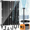 Amazon.com : POPOSOAP 20W Solar Water Pump, Solar Powered Water Pump Outdoor with 320GPH Solar Pump, 7 Sprayers, 16.4ft Cable, 6.6ft Tubing for Outdoor Pond, Fish Tank and Garden Water Features : Patio, Lawn & Garden