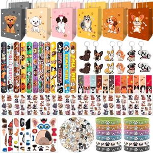156 PCS Dog Party Favors,Dog Party Decorations, Dog Party Supplies Gifts Goodie Bags Stuffers, Dog Pinata,Dog Birthday Party Supplies Dog Toys for Kids Boys Girls
