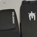 Meister MMA Elastic Cloth Shin & Instep Padded Guards - Black - L/ XL