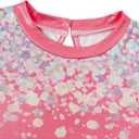 Vogseek Gymnastics Leotards for Girls with Shorts Sparkly Ballet Dance Unitards Biketards Kids Activewear (6-7 Years, Yellow)