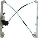 Front Power Window Regulator with Motor Assembly Compatible with Silverado/Tahoe/Suburban/Avalanche 1500 2500 3500 00-06 Ca-dillac Escalade 02-06 GM-C Yukon XL/Sierra (Front Driver (LH))