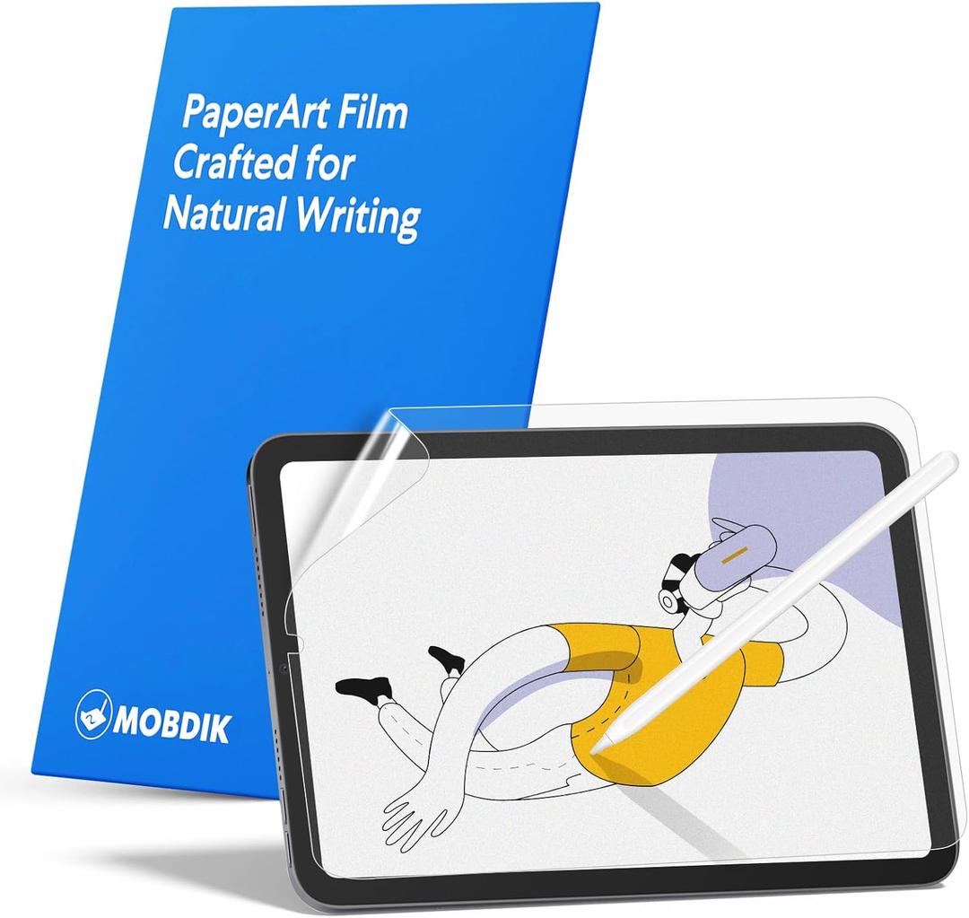 MOBDIK Paperfeel Screen Protector Compatible with iPad Mini 7 2024 (A17 Pro) & iPad Mini 6 2021 (8.3 Inch), Anti Glare, Matte Film for Drawing/Writing, Compatible with Apple Pencil