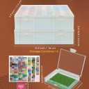 YBUTVY Diamond Art Trays with Lids, 60PCS Diamond Painting Trays with Lids Diamond Art Storage, Diamond Painting Accessories for Beads (2 Packs)