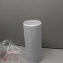 Extra Extension Flexible Pipe for Prestantious 3.1 Pipe, 2.6 inches ID, 3.1 inches OD, Stretched Length 6.6ft, White