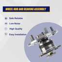 KUSATEC Rear Wheel Bearing Hub Assembly for Toyota Avalon, Camry, Solara & Lexus RX300, ES300 - 5-Lug, ABS