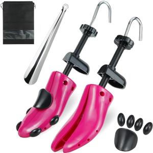 Plastic Shoe Stretcher for Women & Men Wide Feet, Adjustable Shoe Expander
Professional 4 Way Shoe Trees, Length and Width Adjustment, Sturdy Shoe Shaper, Premium Shoe Widener