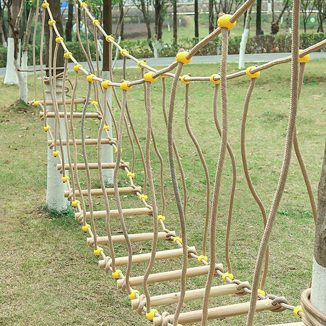 Outdoor Physical Training Equipment: handrail Swing Bridge, Suspension Bridge, Balance Beam, Log Bridge, Climbing Frame(Size:2m)