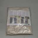 BGment Oatmeal Linen Curtains 40 Inch Length for Kitchen Cafe Window - Half Window Drapes Semi Sheer with Rod Pocket Light Filtering for Bathroom Lightweight, 2 Panels Set, 30 X 40 Inch