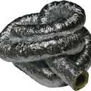 Rubber-Cal "HVAC Insulated-Flex" Ducting Ventilation Duct Hose, 4-Inch by 25-Feet