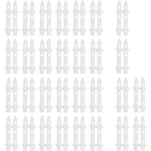 Interlocking Christmas Tree Fence Panels Set PVC Lightweight for Xmas Tree Decoration Traditional Sturdy Decorative Border, 30 Pieces