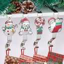 3 x Kalolary Christmas Stocking Holders Set of 4,Christmas Stocking Hanger for Mantle Fireplace Stocking Holder Xmas Stocking Hooks for Mantle Counter Tables Window Fireplace Mantle Christmas Party Decors