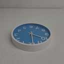 HIPPIH Wall Clock  10 Inch Modern Wall Clocks Battery Operated, Non Ticking Silent Wall Clock, Simple Small Analog Wall Clock for Living Room, Bedroom, Kitchen, School, Office, Blue
