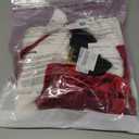 RSLOVE Women Christmas Lingerie Set 3 Piece Sexy Santa Babydoll Red Chemise with Belt and Cuffs (Small)