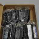 Ravinte 50 Pack Solid 3 Inch Center to Center Slim Square Bar Drawer Handles - Cabinet Hardware in Matte Black - Kitchen Handles and Pulls