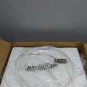 RORIA Farmhouse Table Lamps for Living Room with 2 USB Charging Ports, Vintage Rustic Nightstand Lamp with Amber Glass Nightlight, Retro Desk Lamp for Bedroom Entryway, 2 Bulbs Included, 1 Pack-Brown