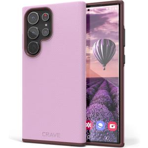 Crave for Samsung Galaxy S23 Ultra Case, Shockproof Protection Dual Layer Case for Samsung Galaxy S23 Ultra (6.8 inch) - Lilac