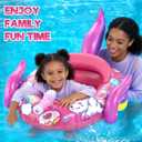 Kids Pool Floats with Water Gun, Unicorn Toddler Inflatable Pool Toys for Kids Age 3-8 Years Old, Summer Outdoor Water, Beach, Swimming Pool Toys Gift for Boys and Girls