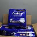 LivDry Adult Incontinence Underwear, Extra Absorbency with Overnight Comfort Bundle - XXX-Large, Bag (4 Packs)