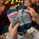 InnoBeta Grandpa Gifts, Gifts for Grandpa on Christmas, One Size Crew Socks, Im Just Resting My Eyes