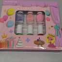 Kids Nail Polish Set for Girls - 10 Rainbow Colors Non-Toxic Quick Dry Peel Off Water Based Nail Polish Toys Kit for Toddler Teen Party