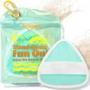 famichan Triangle Sand Remover Eraser Wipe, Family Beach Vacation Essentials for Women, Kids & Baby, Girl Beach Must Haves, Sand Removal Bag for Cruise Travel Accessories