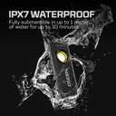 NEBO Slim+ 1200 Pocket Light | USB-C Rechargeable 1200 Lumen Pocket Light, 7 Light Modes, Portable, Magnetic Clip, Waterproof and Impact Resistant Black