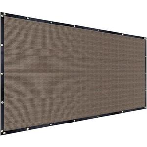 FAIR WIND Shade Cloth 90% Sun Shade Fabric Privacy Screen Shade Cover Patio Canopy with Grommets Shade Net for Garden Outdoor Pergola 8 x 12 FT - Mocha