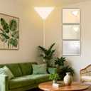 Upgraded Corner Light, LED 20W 2000LM Corner Lights for Living Room, Plug-in Ceiling Lights with 10 FT Cord, 3000/4000/6000K Triangle Corners Lights for Bedroom, Kids Room, Office