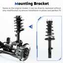 Rear Struts Assembly Shock Absorber & Sway Bar End Link Compatible with 2004-2006 Toyota Camry/Lexus ES330 (Exc. Adaptive Variable Suspension), Replace 172208 172207 K90345 (4Pcs)