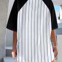 Baseball Graphic Shirts for Women Baseball Fan T-Shirts Baseballs Team Tee Game Day Outfits Casual Tops (White, L)