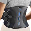 NEENCA Lower Back Brace for Lower Back Pain Relief, Medical Grade Lumbar Support Belt for Women Men, Herniated Disc,Lumbar Strain,Sciatica, Scoliosis (Black, XX-Large) (Blueblack)